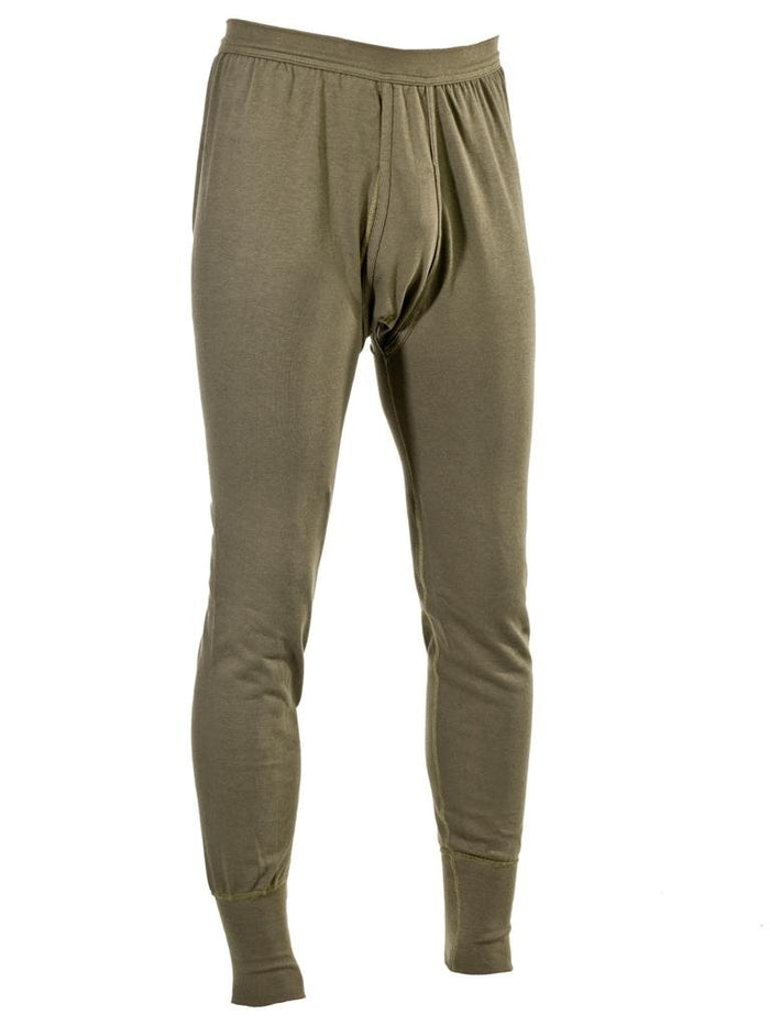 Original deutsche Militär-Thermo-Unterhose, lange Unterhose, Army Issued Olive, für zusätzliche militärische Baselayer-Wärme bei kaltem Wetter