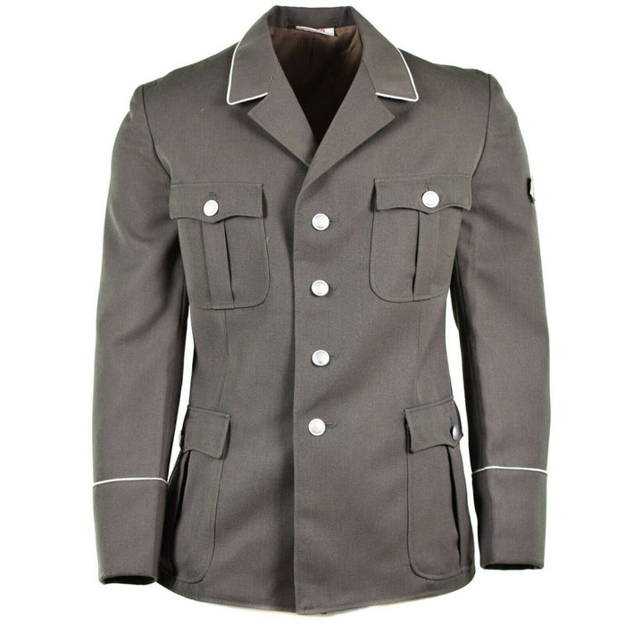 Giacca originale dell'esercito tedesco NVA da ufficiale uniforme formale grigia militare NOVITÀ - GoMilitar