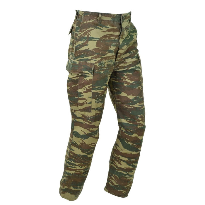 Pantalon BDU original de l'armée grecque, camouflage lézard, pantalon de surplus militaire grec - GoMilitar