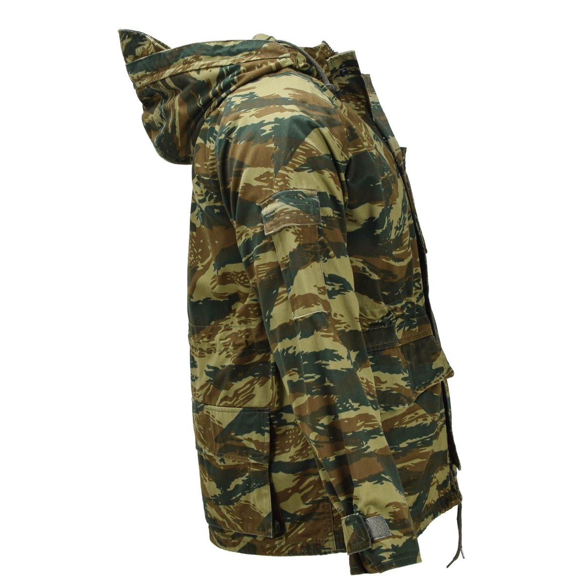 Parka militaire grecque originale M65, doublure à capuche, veste militaire, camouflage lézard