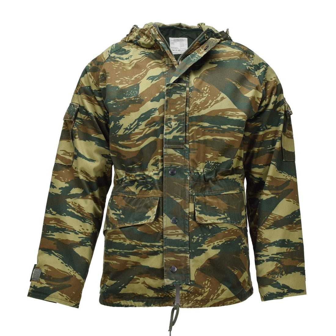 Parka militaire grecque originale M65, doublure à capuche, veste militaire, camouflage lézard