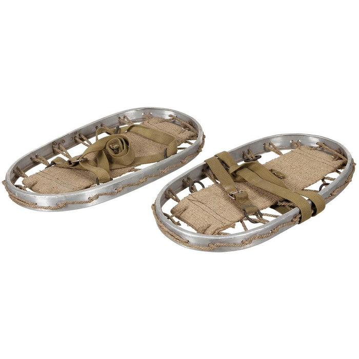 Original italienische Armee-Schneeschuhe, Militär-Aluminium-Rahmenriemen, Winter – GoMilitar