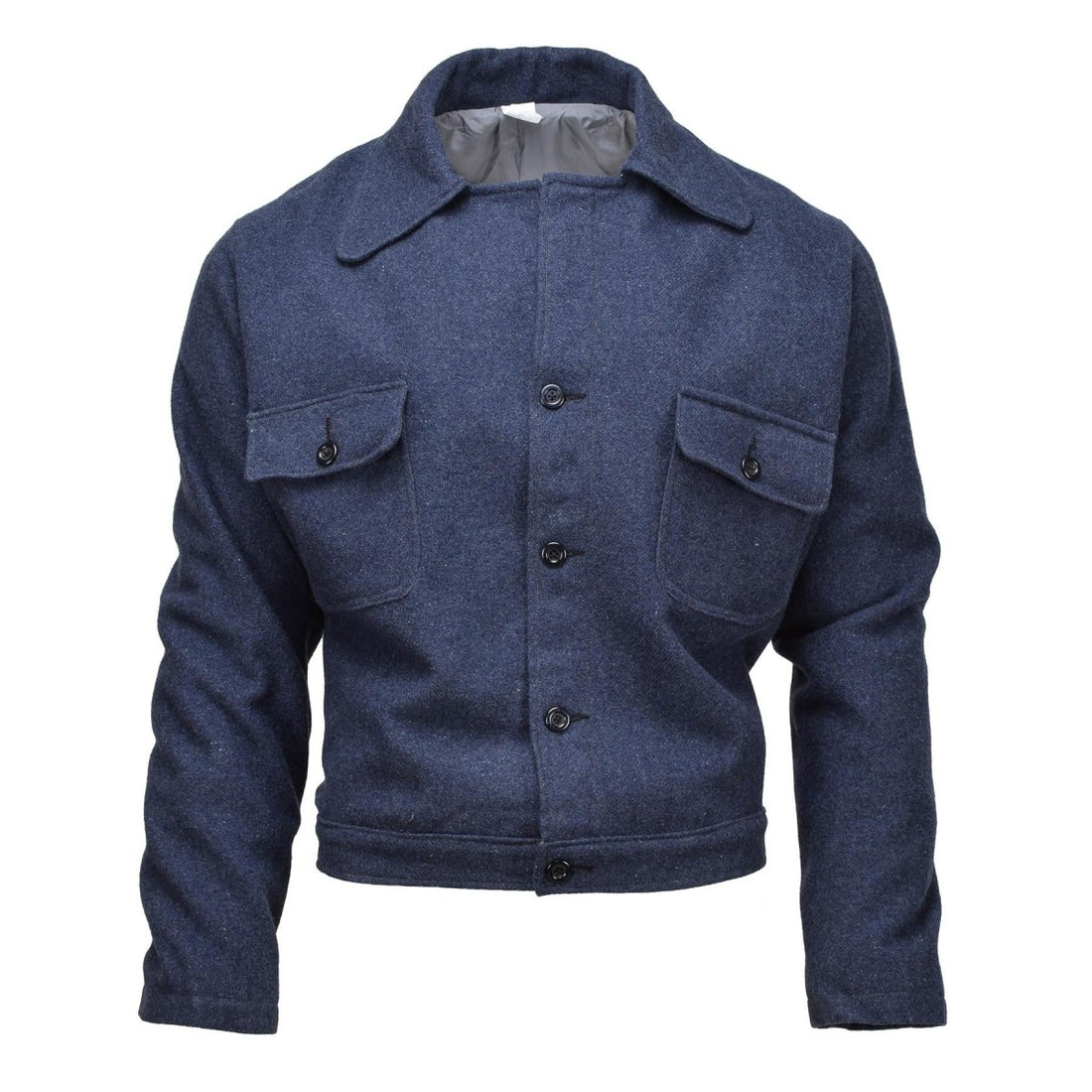 Original italienische Armee Vintage Ike Jacke Wollbluse Kleid Jacke Uniform blau