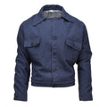Original italienische Armee Vintage Ike Jacke Wollbluse Kleid Jacke Uniform blau