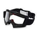 Original italienische Militär-Schutzbrille von Ariete, klares Glas, beschlagfrei, schwarz