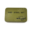 Kit d'allumage de feu Mil-Tec original Kit de survie en acier à feu de haute qualité en boîte