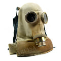 Oggetto da collezione maschera antigas SR 1 originale militare polacca dell'era sovietica, grigio vintage