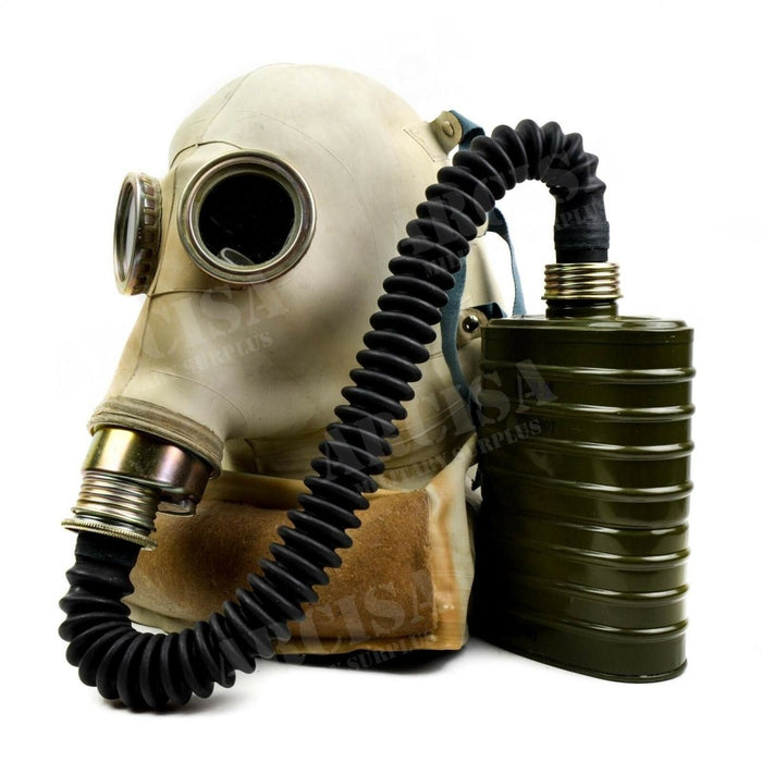 Set completo di filtri per tubi flessibili per maschera antigas originale militare polacco SR 1 dell'era sovietica - GoMilitar