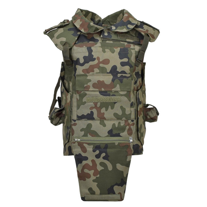 Original polnische militärische taktische Weste Plattenträger Woodland Camouflage – GoMilitar