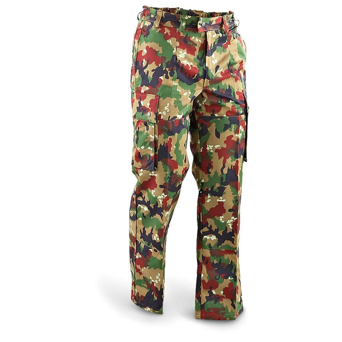 Pantalon original de l'armée suisse M83 combat Alpenflage Camo pantalon de campagne Suisse - GoMilitar