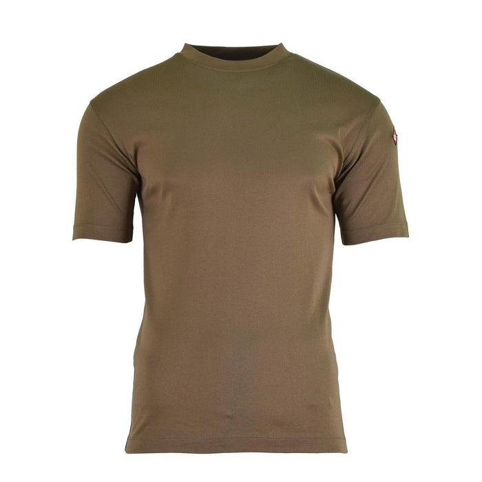 Original Schweizer Armee-T-Shirts Khaki, schnell trocknende, atmungsaktive Sportbekleidungshemden von Surplus - GoMilitar