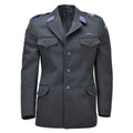 Original Schweizer Militär-Formelle Jacke im Vintage-Stil mit 4 Taschen, Dunkelgrau