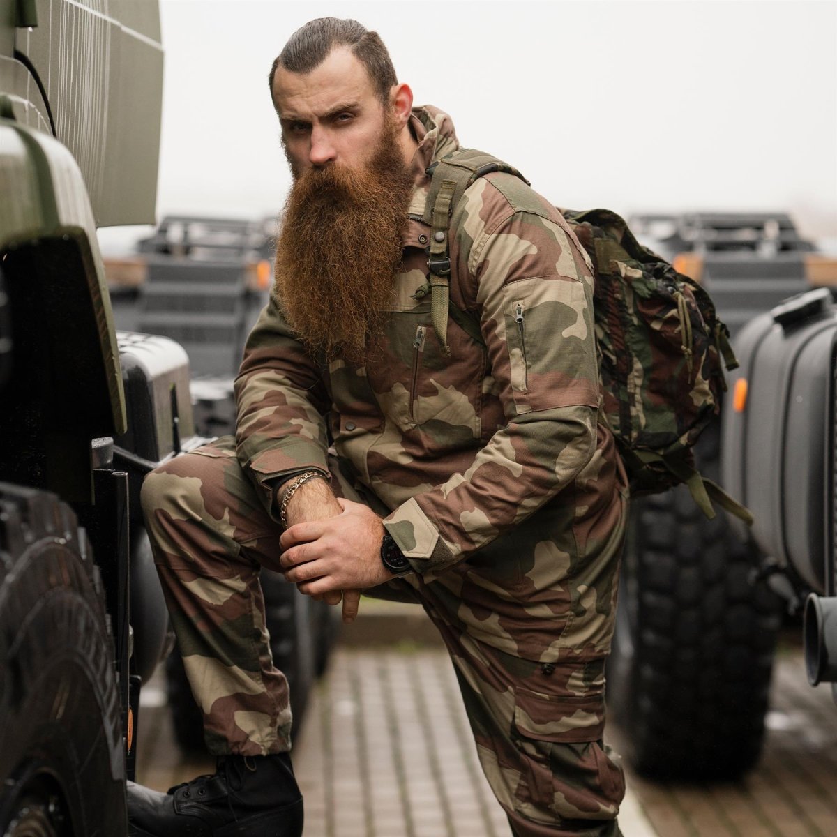 Original türkischer Militär-Tarnparka, strapazierfähiger Ripstop mit herausnehmbarem taktischem Futter