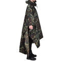 Original türkischer Militär-Camouflage-Poncho, wasserabweisend, Ripstop, mit Kapuze, Armee-