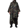 Original türkischer Militär-Camouflage-Poncho, wasserabweisend, Ripstop, mit Kapuze, Armee-