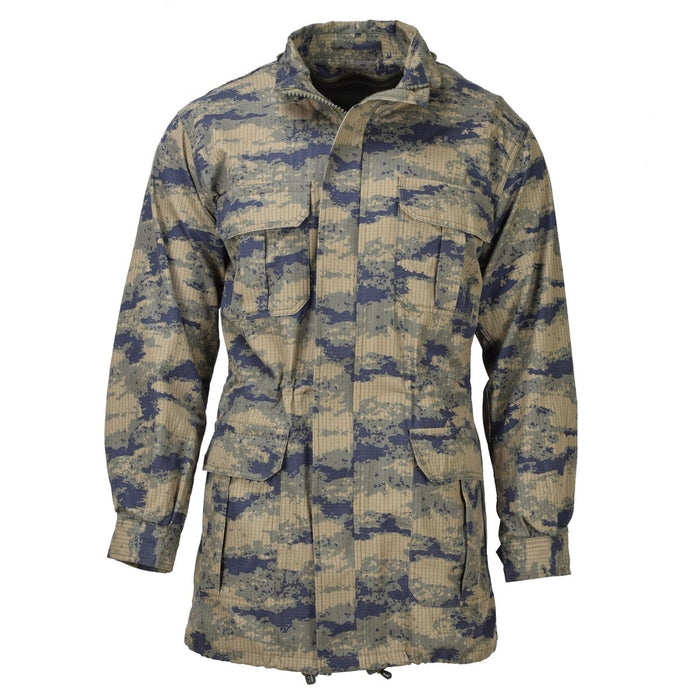 Original türkischer Militär-Digital-Camouflage-Park mit robustem taktischem Ripstop-Innenfutter – GoMilitar