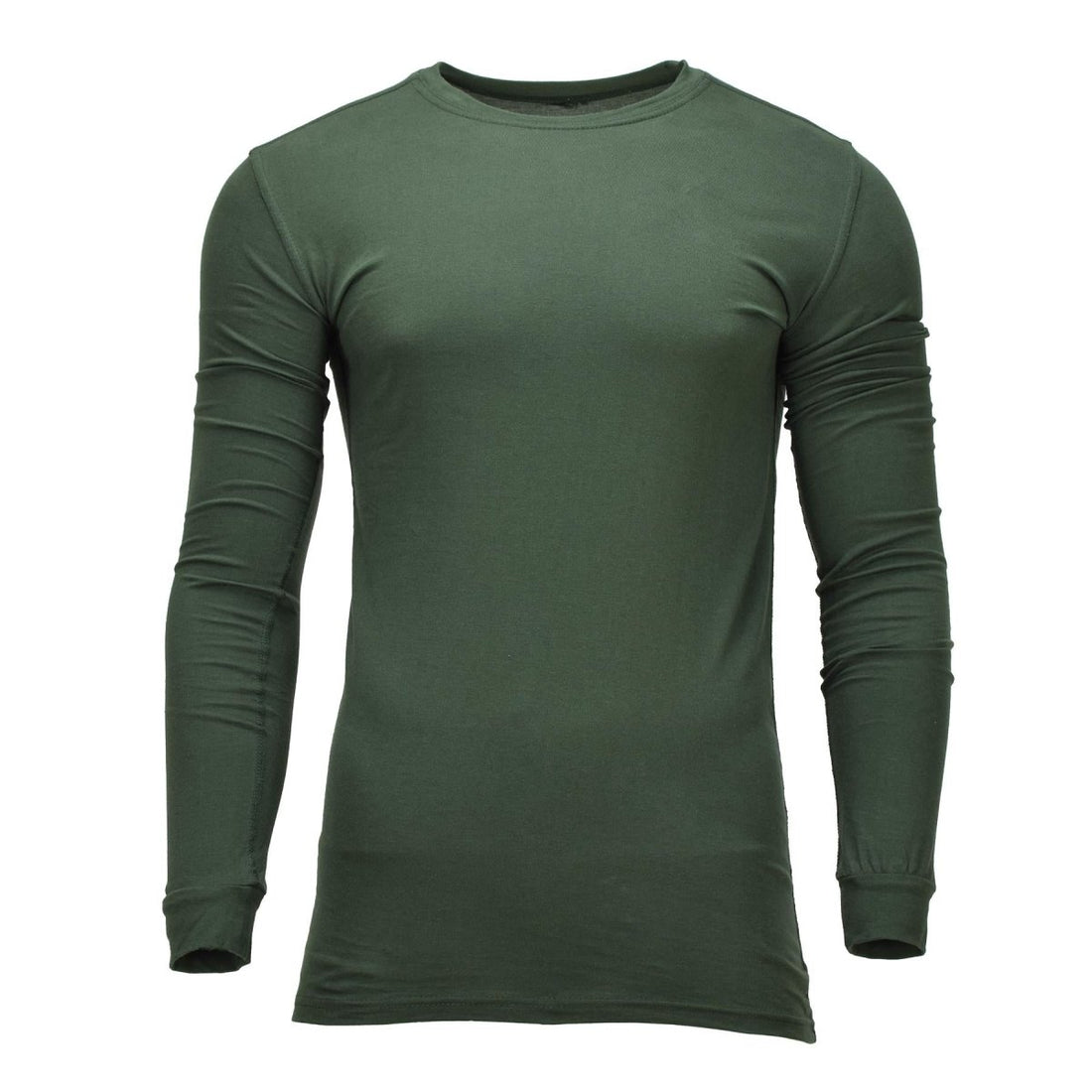 Original Ukrainisches Militär-Thermo-Unterhemd aus Baumwolle mit langen Ärmeln, grün