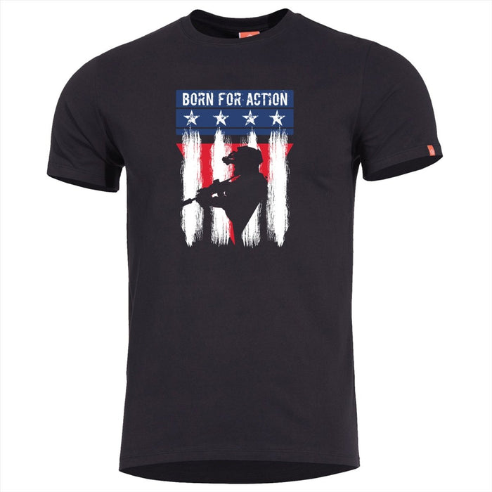 T-shirt classica PENTAGONO Ageron Ranger Quick Dry Comfort Fit Inodore Nero - GoMilitar