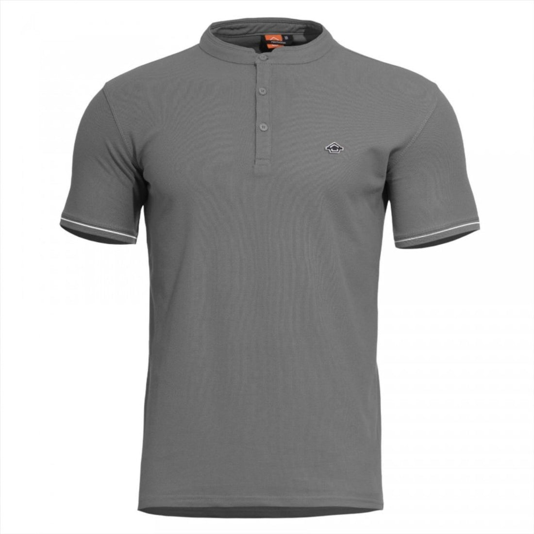 PENTAGON Levantes Henley Stripes klassisches T-Shirt mit kurzen Ärmeln, schnell trocknend