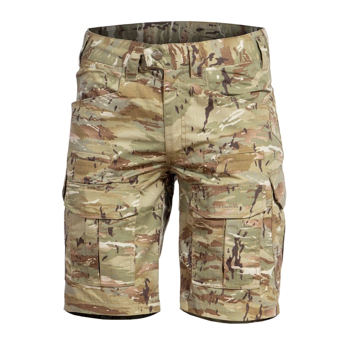 Pantalon court PENTAGON Lycos ripstop bermuda triple couture poches renforcées