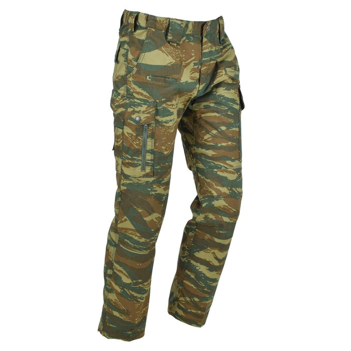Pentagon Ranger 2.0 military style lizard camo pants with ripstop fabric, reinforced seat and multiple pockets for durability