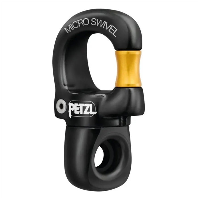 PETZL Micro-Drehwirbel, kompakt, zu öffnen, Kugellager-Drehwirbel, Klettern, Schwarz – GoMilitar