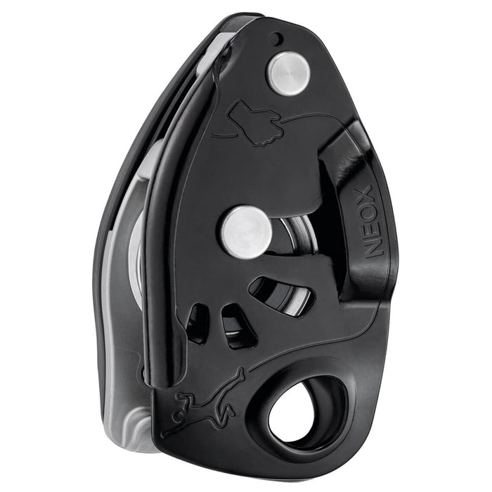 PETZL NEOX Sicherungsgerät, unterstützte Bremskontrolle, Top-Rope-Klettern, Schwarz – GoMilitar