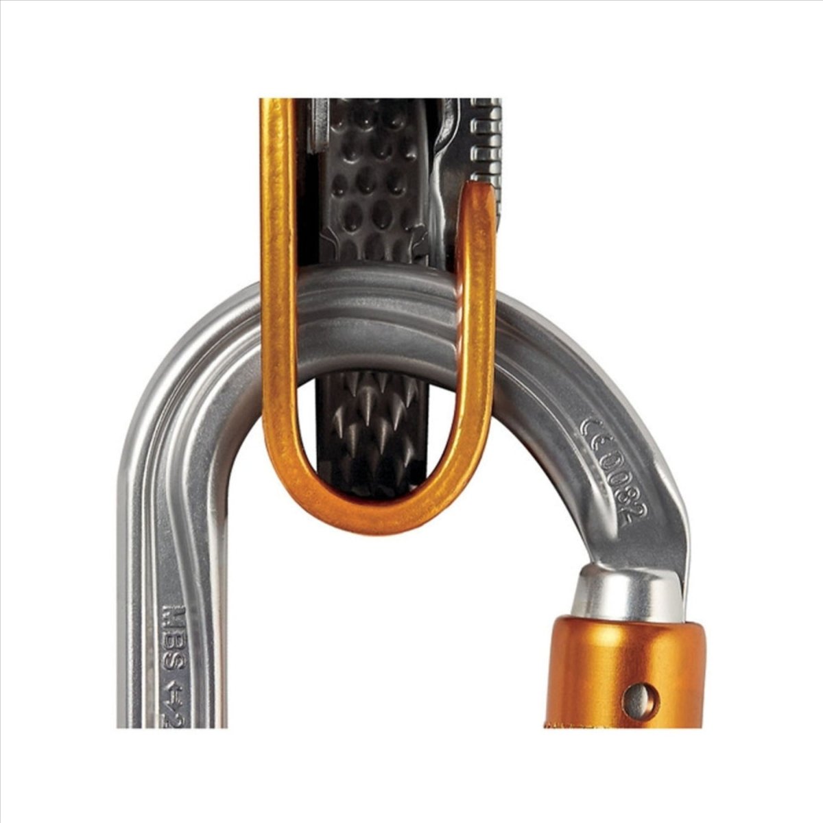 Petzl OK Triact Lock Mousqueton Ovale Aluminium Léger Accès Sur Corde Orange