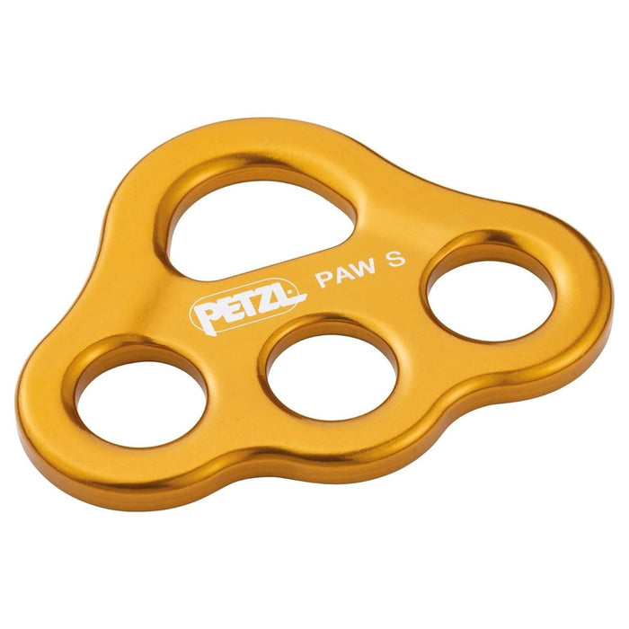 PETZL PAW S Sicherheits-Rigging-Platte, 3 Ankerpunkte, hochfestes Aluminium, Gelb – GoMilitar