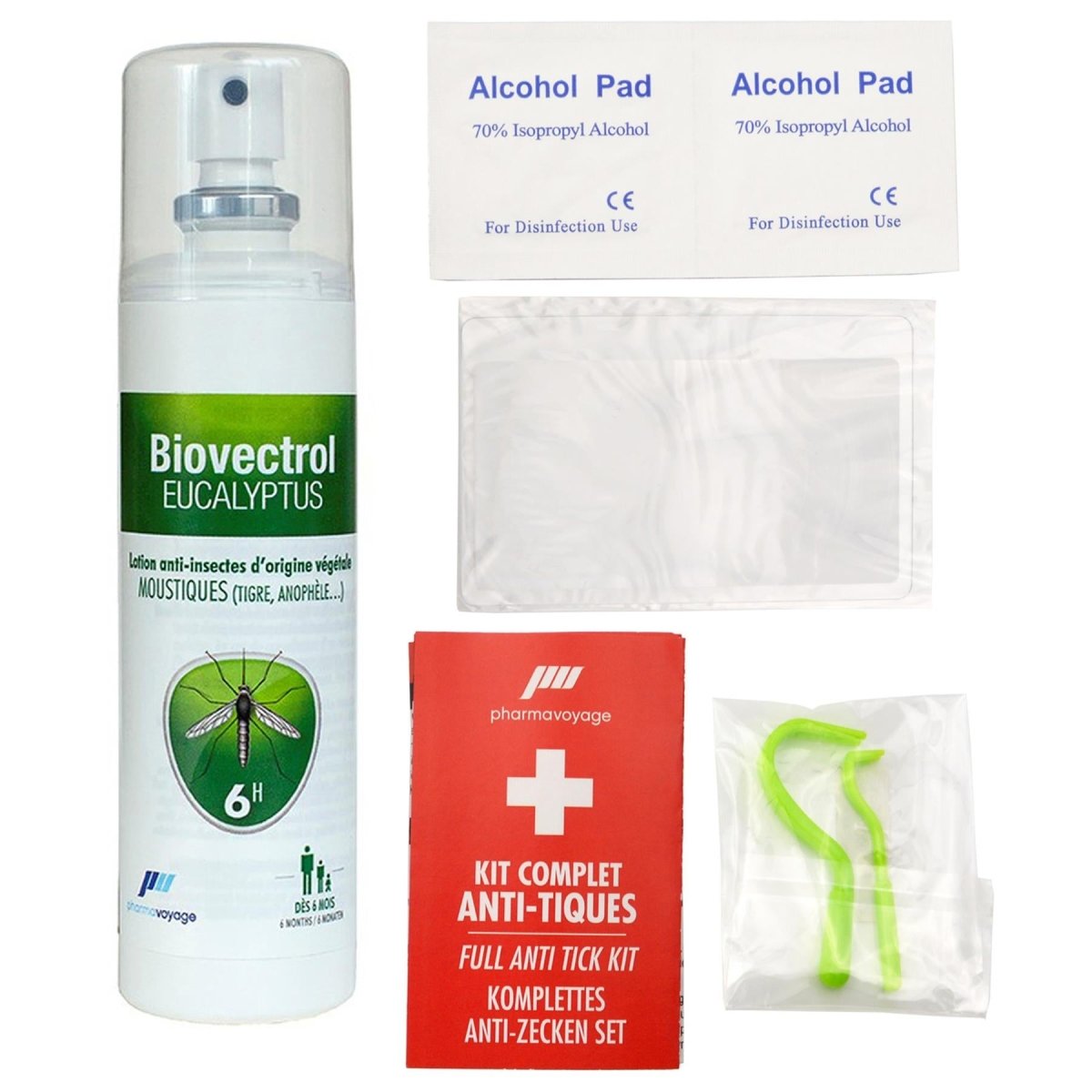 Pharmavoyage Anti tick full complete first aid kit emergency tick removal tools