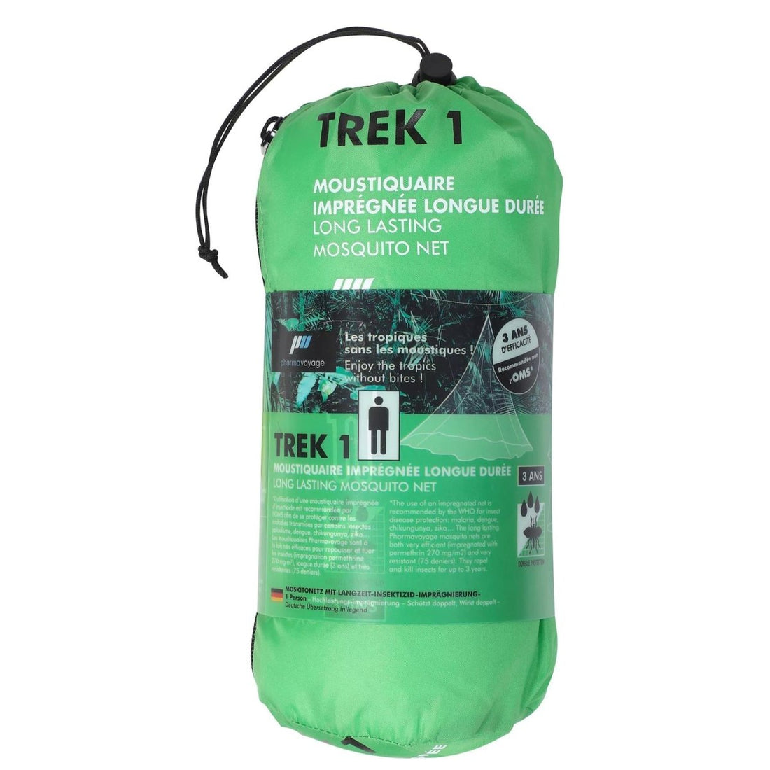 Pharmavoyage Insektennetz Trek 1 Camping Outdoor Insektennetzschutz Weiß