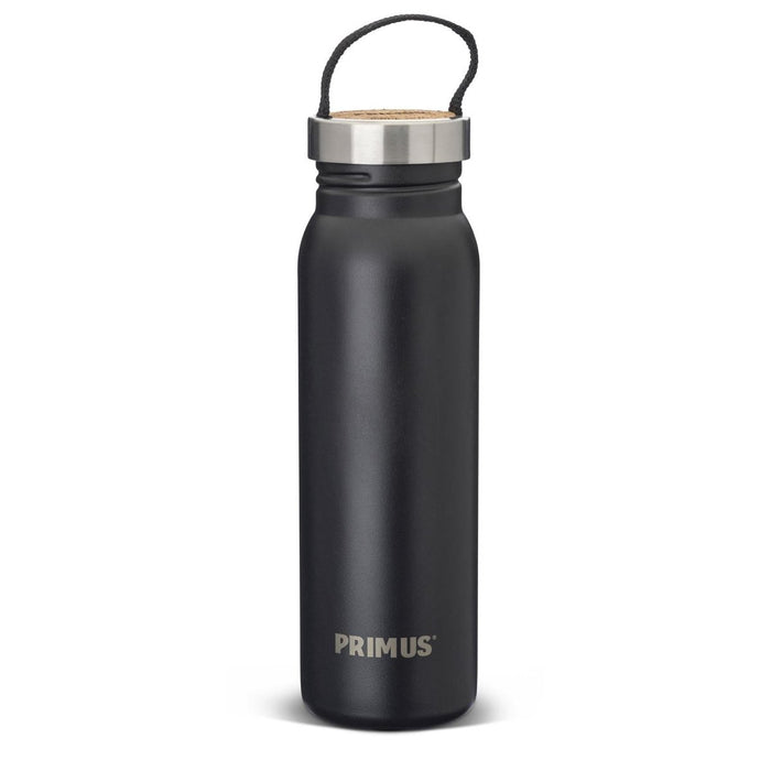 Bouteille Primus Klunken 700ml en acier inoxydable avec bouchon à visser enduit de poudre noire - GoMilitar