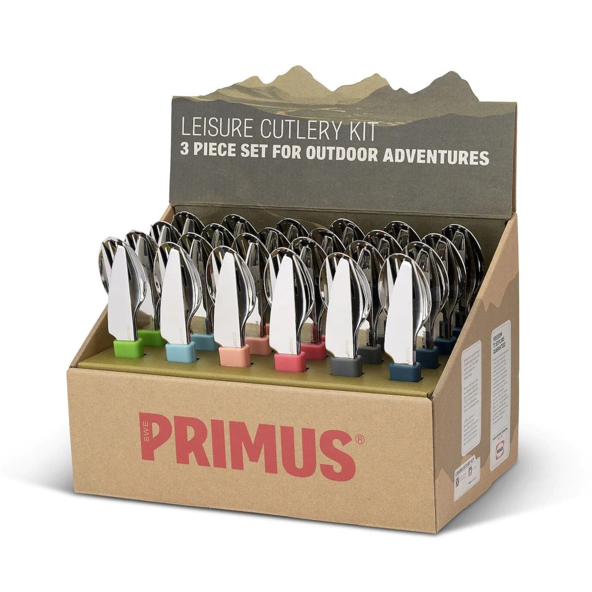 Primus Leisure Besteck Set Camping Wandern Messer Gabel Löffel Outdoor Leicht