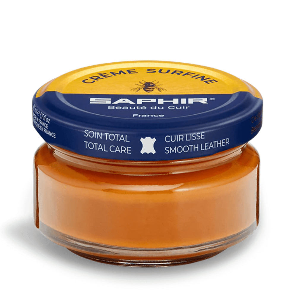 Saphir Creme Surfine Lederschuhpflegecreme Glattleder 50 ml Hellbraun