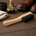 Saphir Mud Remover Brush Shoe Care 15cm Beech Wood Handle Stiff Bristles
