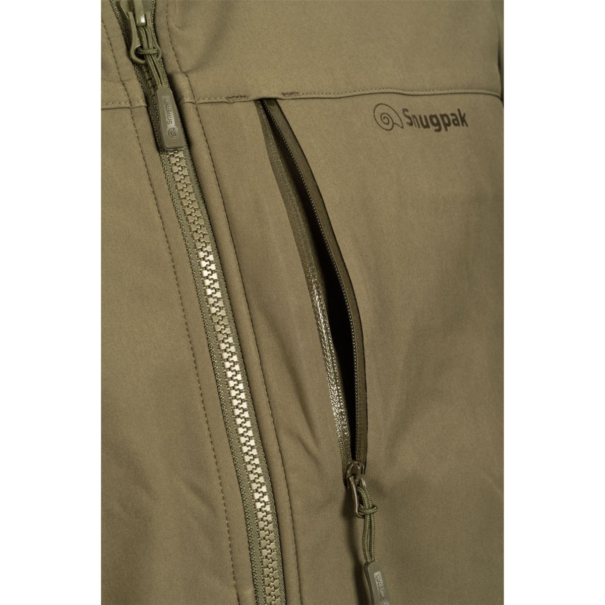 Snugpak Cyclone Softshell Jacket Breathable Water Resistant Outdoor Olive