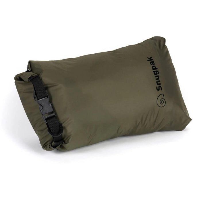 Borsa da imballaggio SnugPak Dri-Sak da 8 litri, impermeabile, chiusura con fibbia roll-top, oliva - GoMilitar