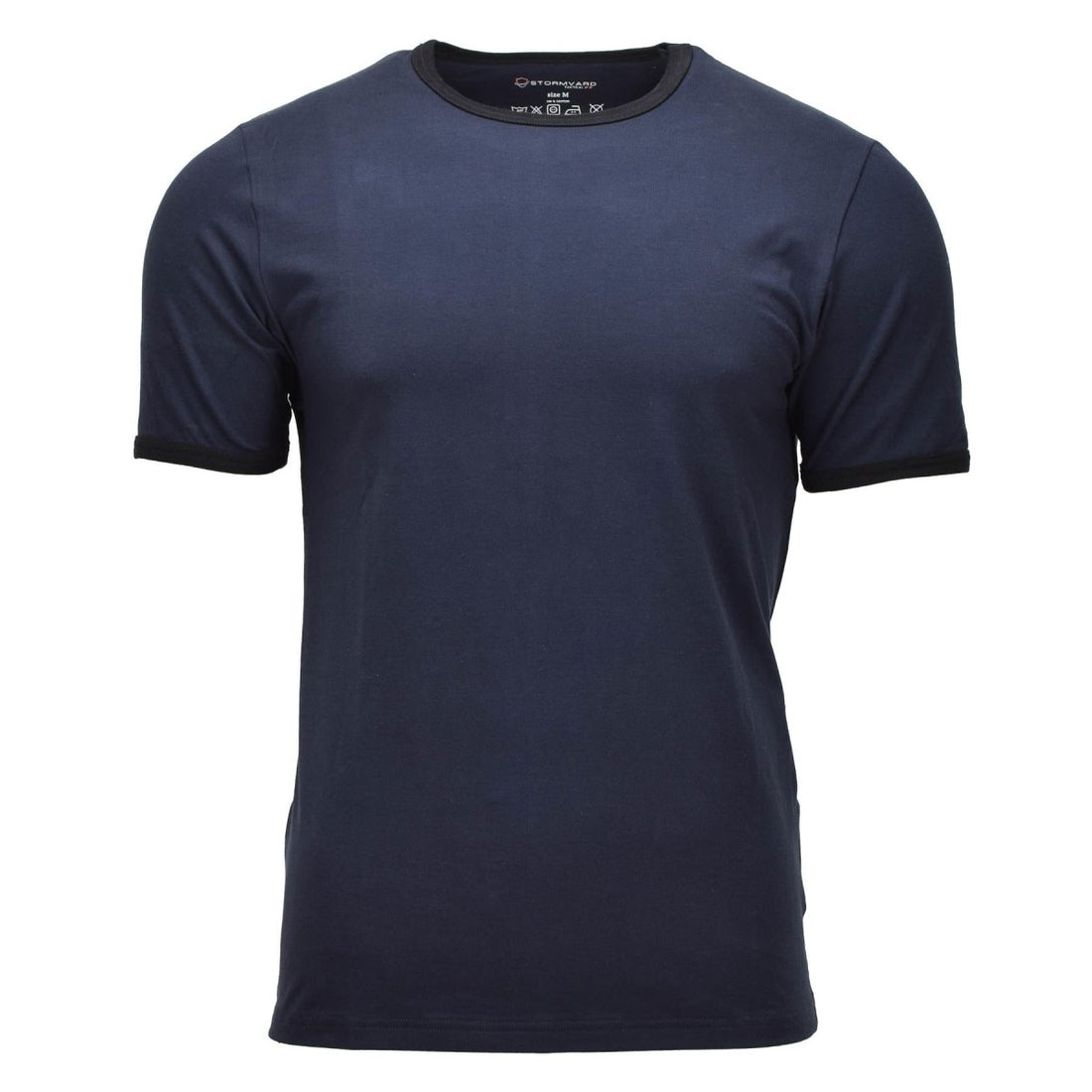 Stormvard klassisches Baumwoll-T-Shirt mit kurzen Ärmeln, taktisch, lässig, dunkelblau