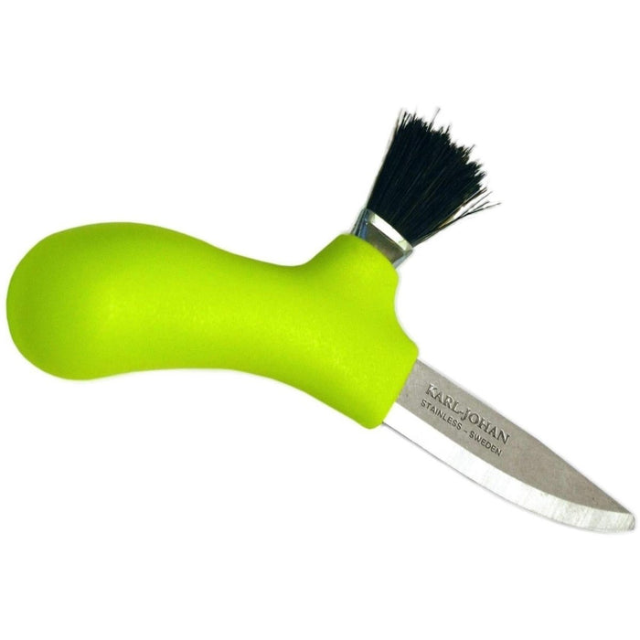 Couteau suédois MORA Cueillette de champignons en acier inoxydable véritable brosse en crin de cheval Lime (10935) - GoMilitar