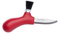 Swedish Knife MORA Mushroom Picking Stainless Steel real Horsehair Brush Red