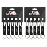 Pentagon Taktische 5 mm Aluminium-Karabiner-Clips, 5 Stück, Outdoor-Camping-Schlüsselanhänger
