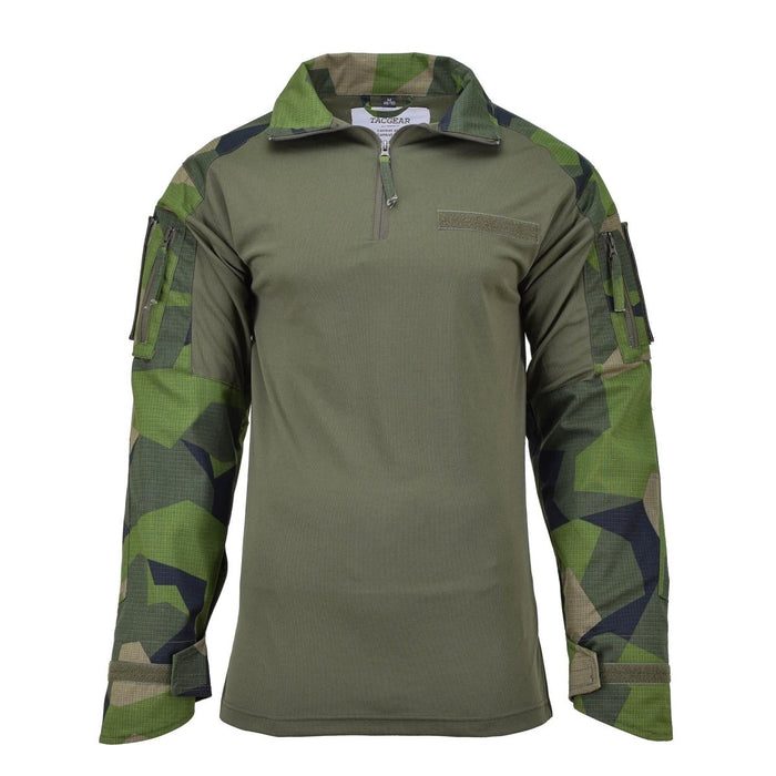 TACGEAR – chemises de combat de style militaire suédois de marque, sous-vêtements camouflage avec éclats de champ - GoMilitar