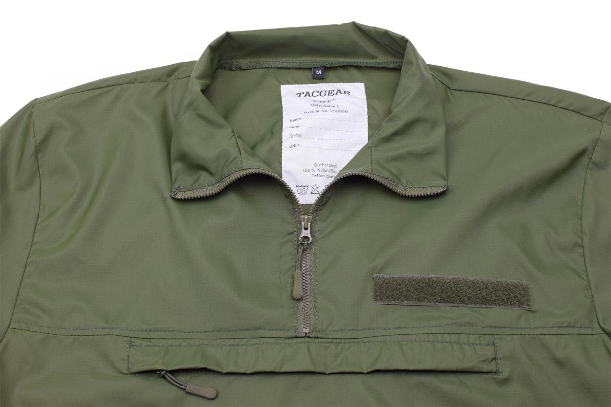 TACGEAR Brand Windshirt leichtes Ripstop Camping Wandern Outdoor Smock oliv