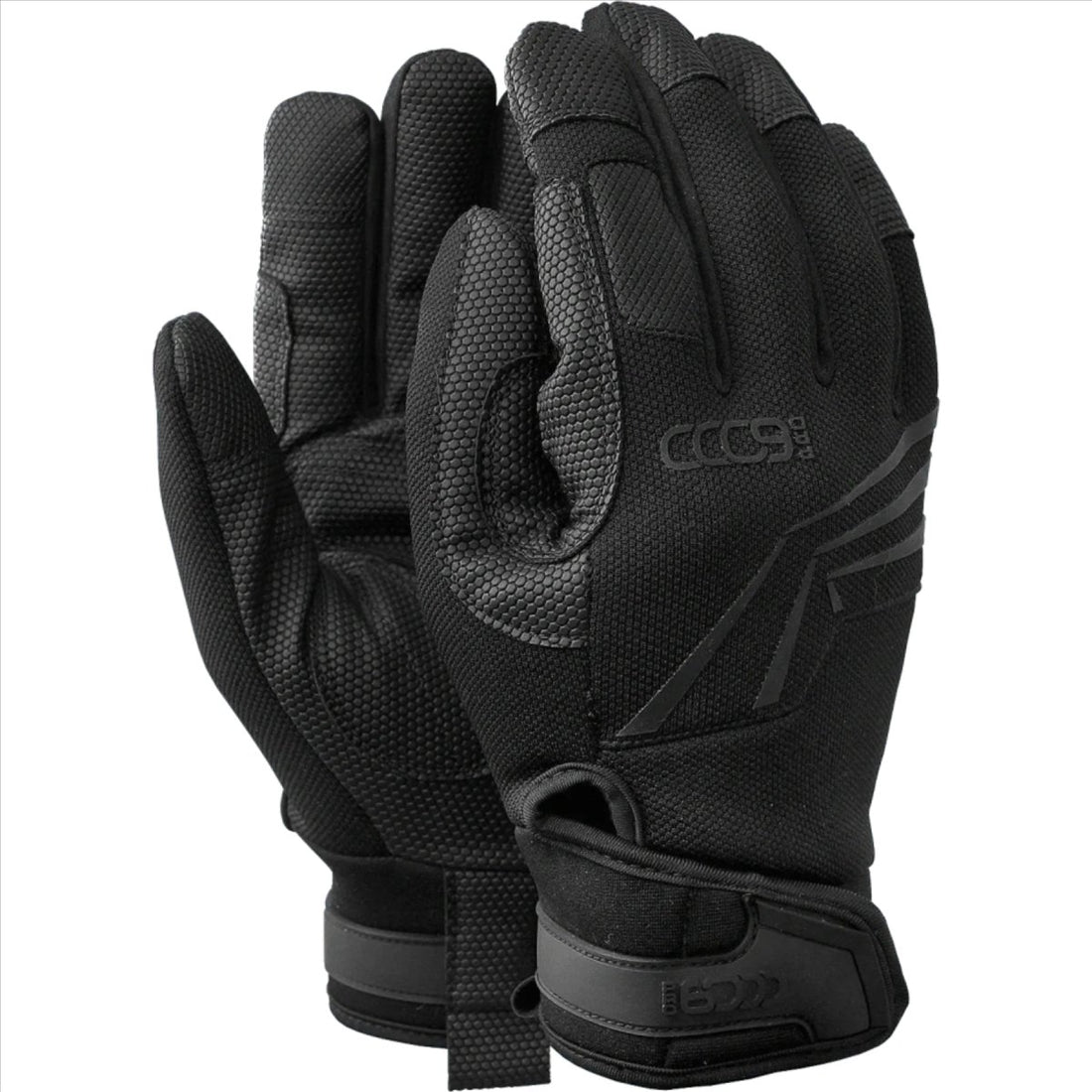 Guanti tattici TAMREX PRO-6000 Durevole Diamond Grip Chiusura in velcro Nero