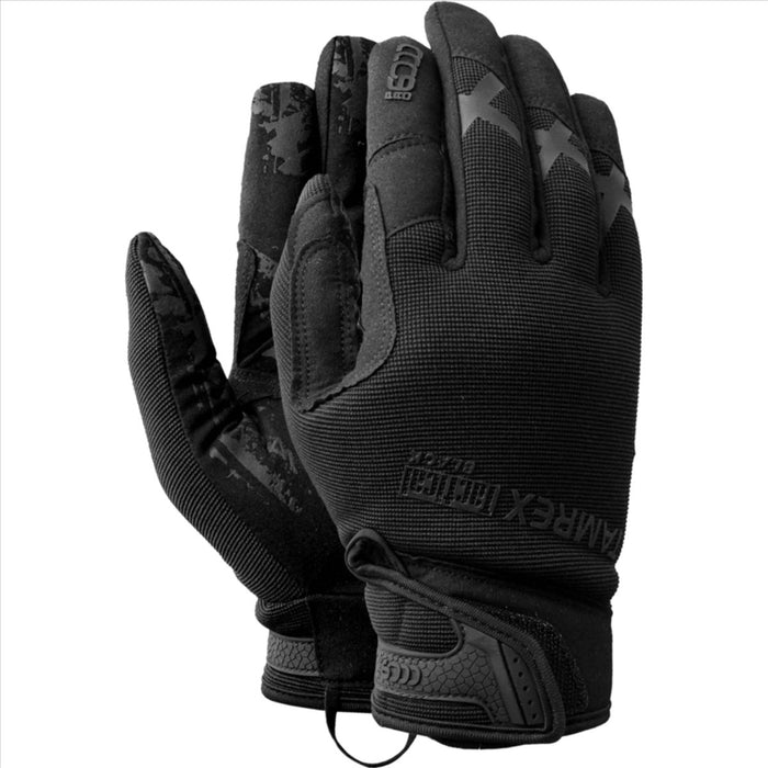 TAMREX Taktische Handschuhe Extrem strapazierfähiges Kunstleder Guter Grip Schwarz - GoMilitar