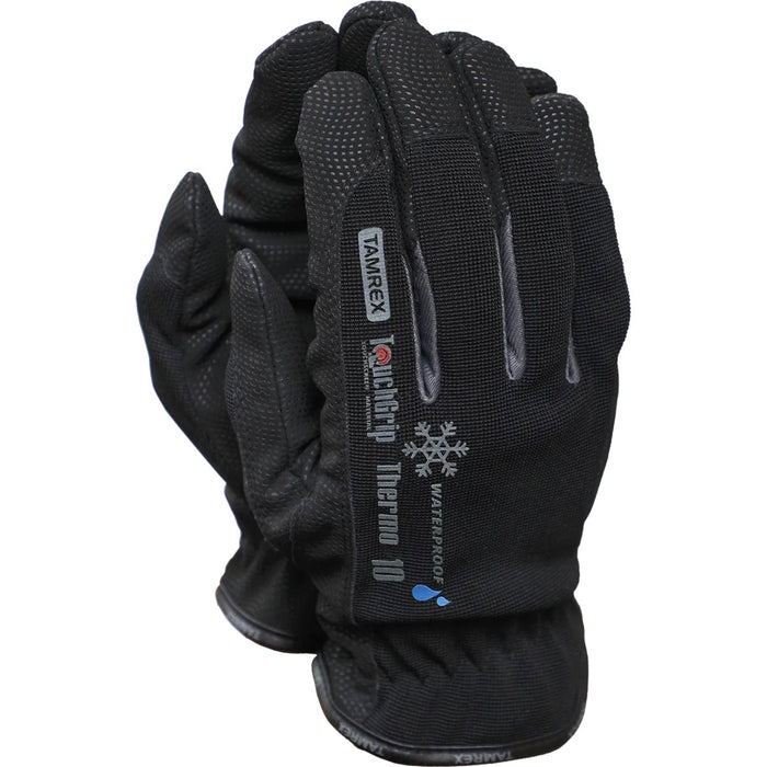 TAMREX TouchGrip Winterhandschuhe, wasserdicht, isoliert, Touchscreen, Schwarz – GoMilitar