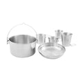 Tatonka Mini Set II kompaktes Camping Kochgeschirr Set 6tlg Edelstahl Outdoor Kochen