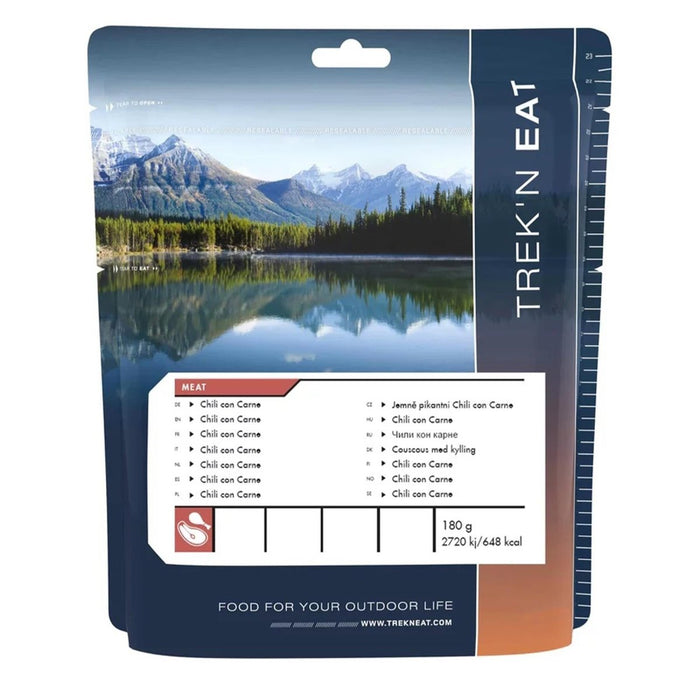 Trek'N Eat Hauptmahlzeit Chili con Carne Survival dehydriertes Trekking-Camping-Essen - GoMilitar