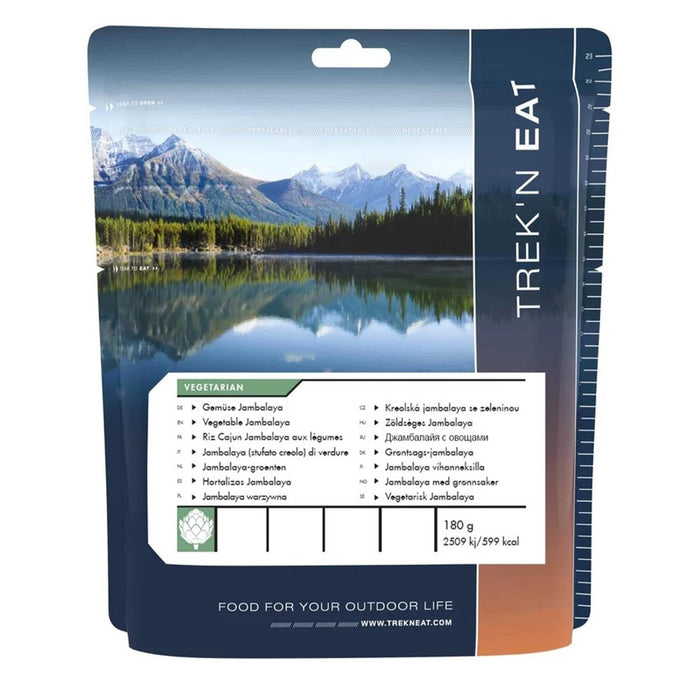 Trek'N Eat Vegetarische Mahlzeit Gemüse Jambalaja Dehydriertes MRE Outdoor-Essen - GoMilitar