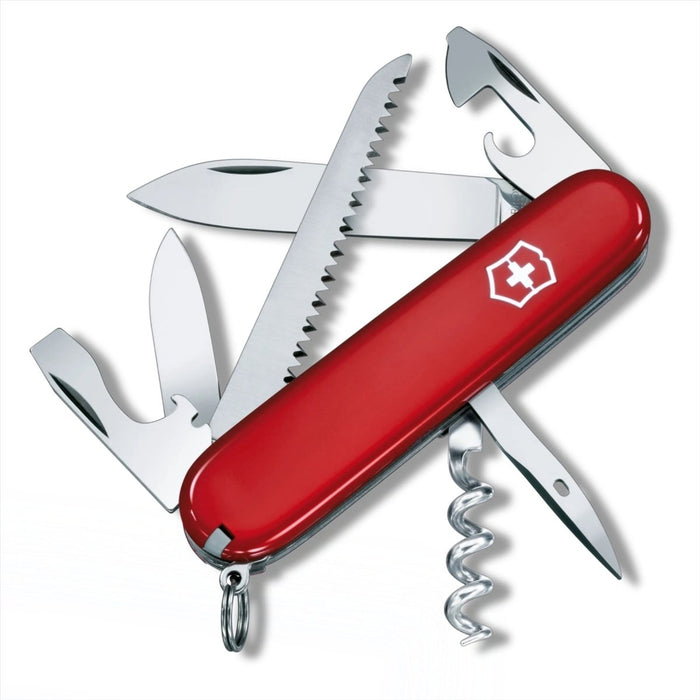 Couteau multi-outils Victorinox Camper 13 fonctions 91 mm Outil EDC de poche Rouge - GoMilitar